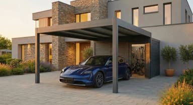 Carport with Storage - 2