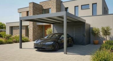 Carport with Storage - 1