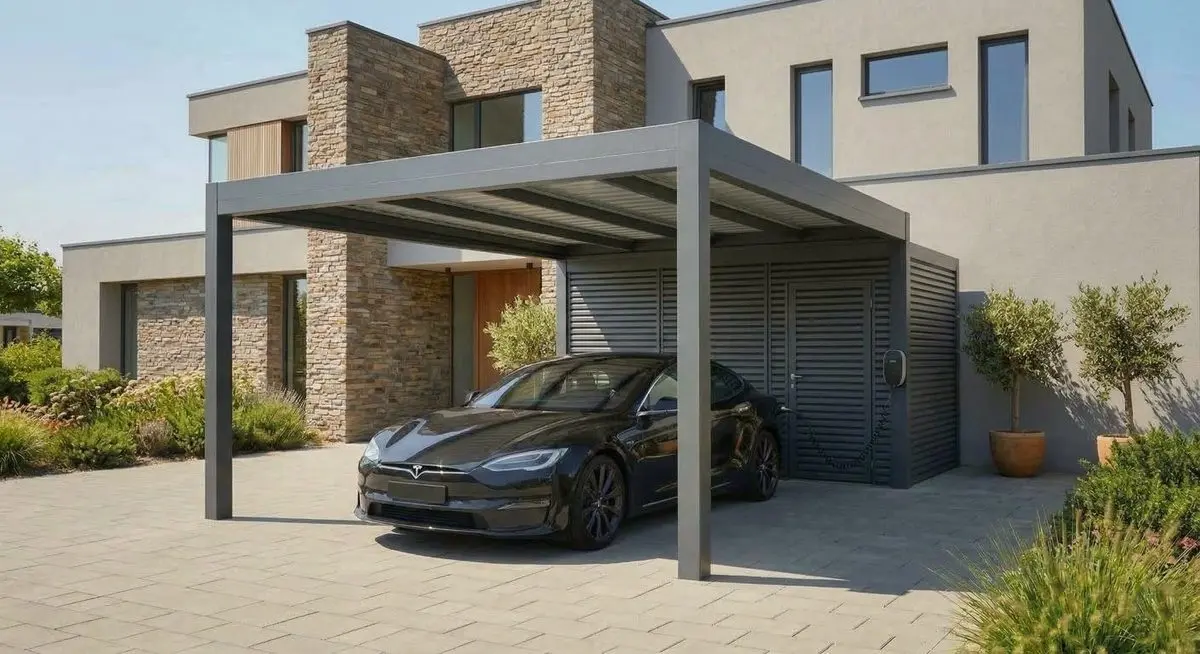 Carport with Storage