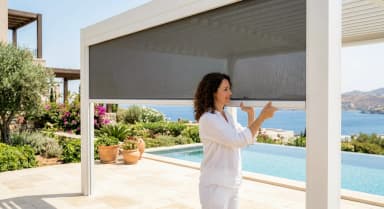 Luxa 100M Zip Screen with Manual Control - 2