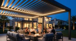 Обогреватели и LED для pergola: аксессуары для использования круглый год