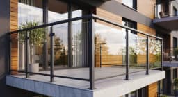 VisioAir Pfosten-Glasbalustrade