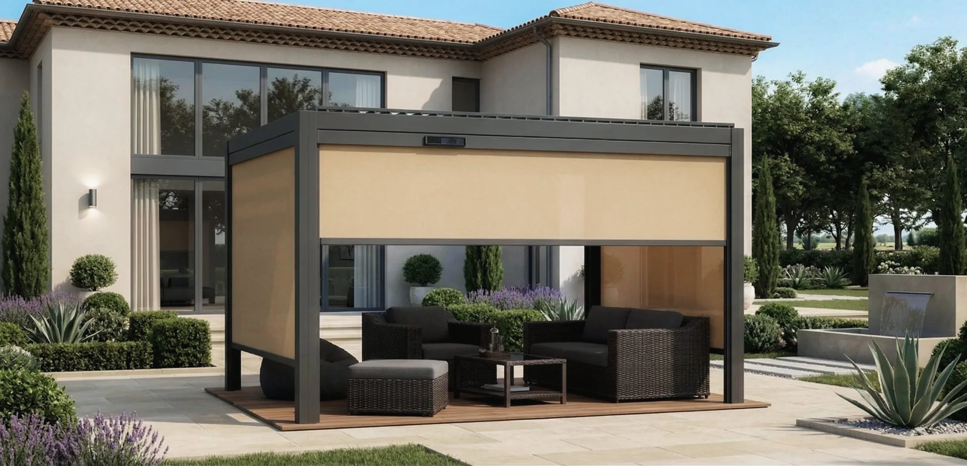 Luxa Tela 100S Solar-Powered Zip Screen